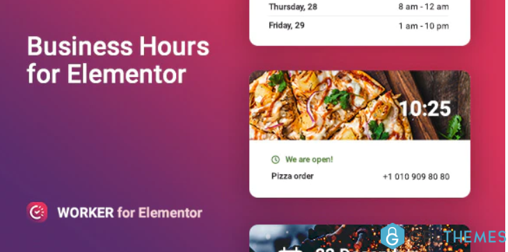 Business hours for Elementor