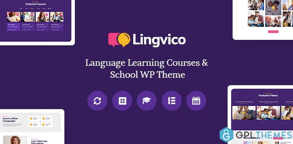 Lingvico Language Center Training Courses WordPress Theme