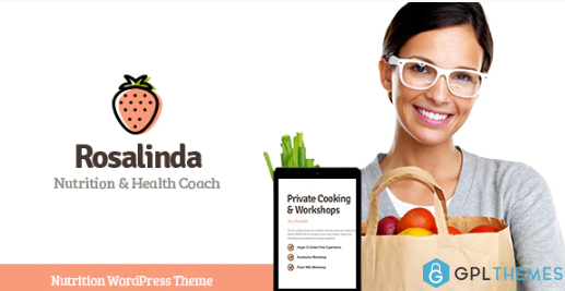Rosalinda Health Coach Vegetarian Lifestyle Blog WordPress Theme