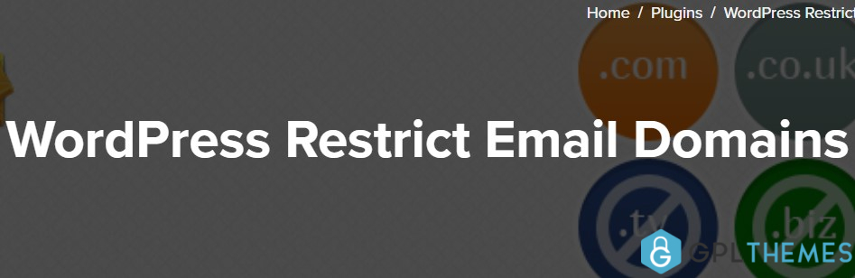 WordPress Restrict Email Domains