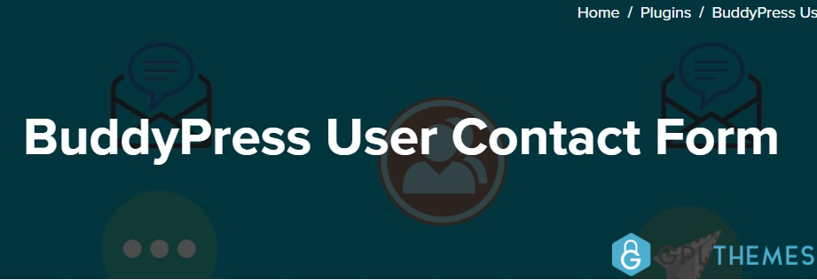 BuddyPress User Contact Form