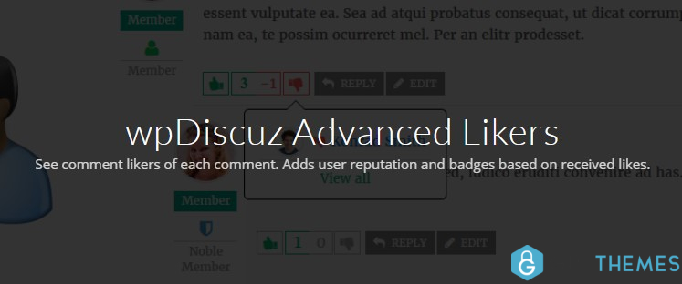 WpDiscuz – Advanced Likers