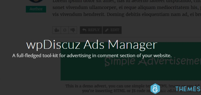 WpDiscuz – Ads Manager