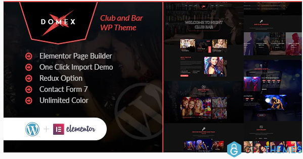 Domex Night Club WordPress Theme