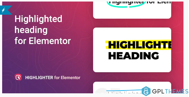Highlighter – Highlighted heading for Elementor