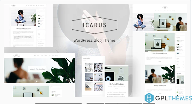 Icarus Personal Blog WordPress Theme