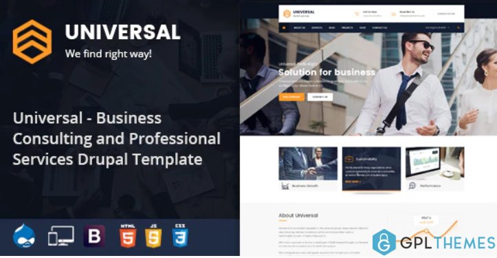 Universal Consulting Business Drupal Theme 1