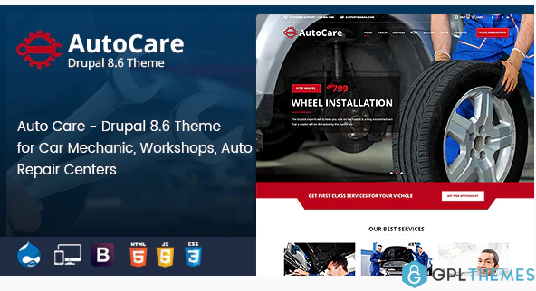Auto Care Car Mechanic Drupal Theme 1