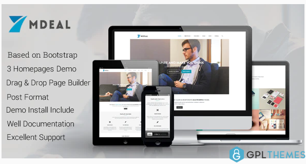 Mdeal Responsive Business Drupal 7.6 Theme