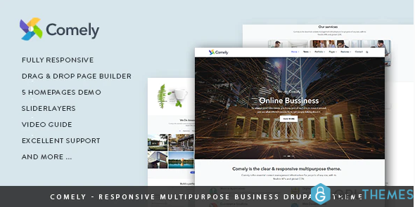 Comely Responsive Multipurpose Business Drupal 8.7 Theme