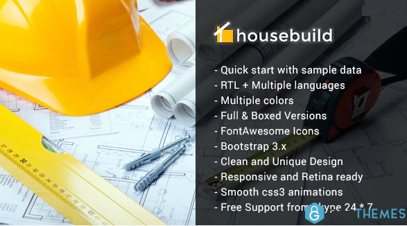 Housebuild Joomla Construction Business Theme