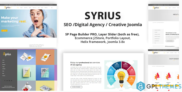 Syrius SEO Digital Agency Creative Joomla Template