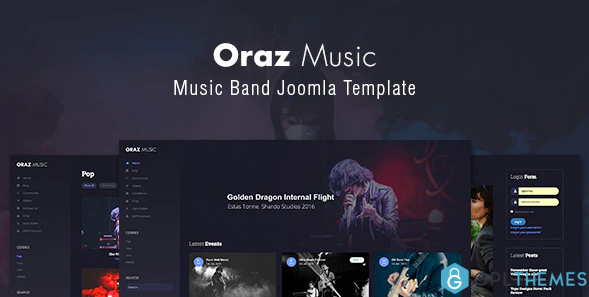 Oraz Music Band Joomla Template