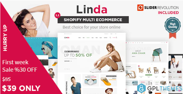 Linda Mutilpurpose eCommerce Shopify Theme
