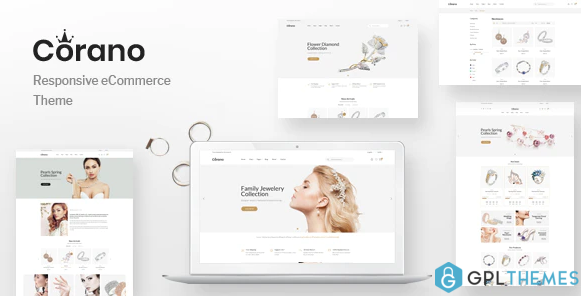 Corano Jewellery OpenCart Theme Page Builder Layouts