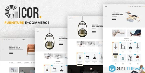 Gicor Furniture OpenCart Theme Included Color Swatches