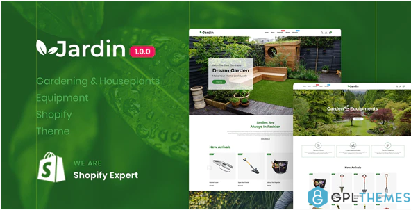 Jardin Gardening Houseplants Equipment Responsive Shopify Theme