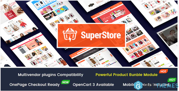 SuperStore Responsive Multipurpose OpenCart 3 Theme with 3 Mobile Layouts Included