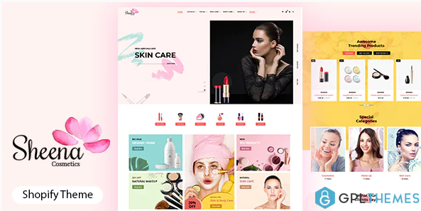 Sheena Beauty Cosmetic Shopify Theme