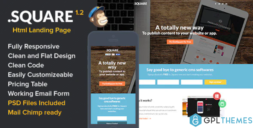 DotSquare HTML Landing Page