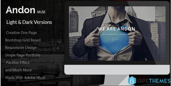 Andon Parallax Onepage Muse Template