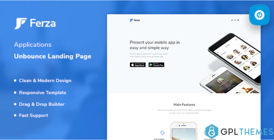 Ferza Applications Unbounce Landing Page Template