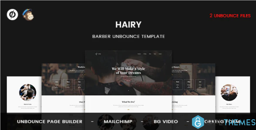 Hairy Barber Unbounce Template
