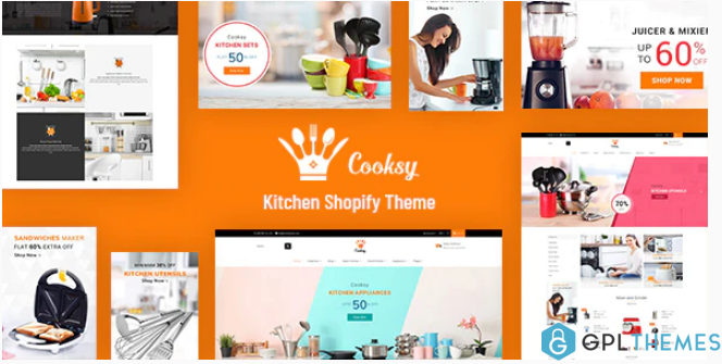 Cooksy Kitchen Store Appliances Shopify Theme