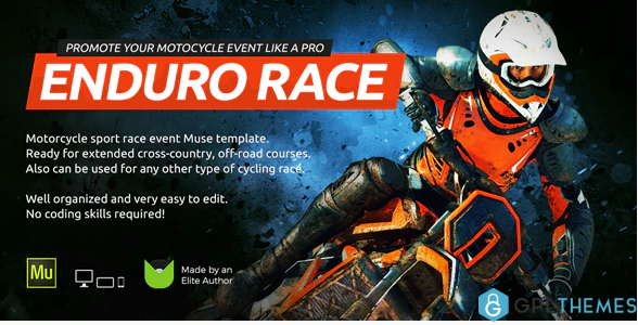 Enduro Extreme Motorcycle Race Event Website Muse Template