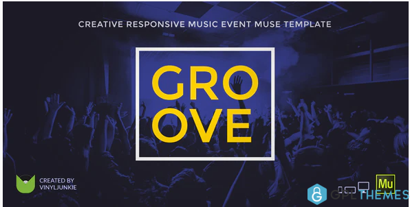 Groove Music Event Party Festival Responsive Muse Template
