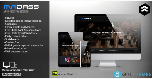 Madass Music Industry Muse Template