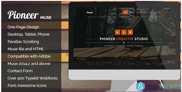 Pioneer One Page MUSE Template