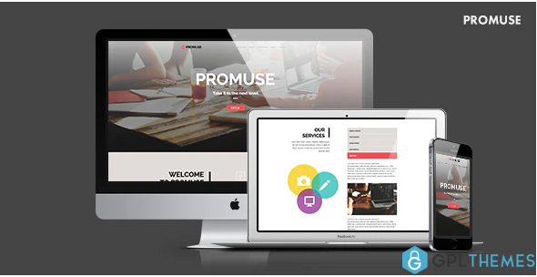 Promuse Business Parallax Muse Template for Professionals
