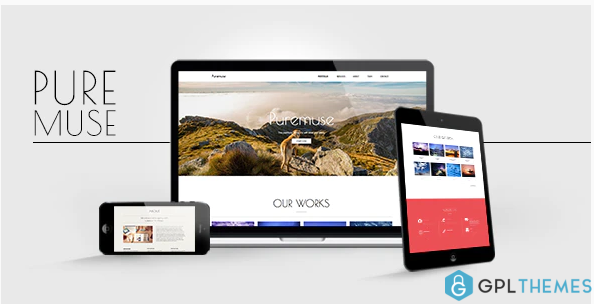 Puremuse Clean Muse Template for Portfolios Creatives
