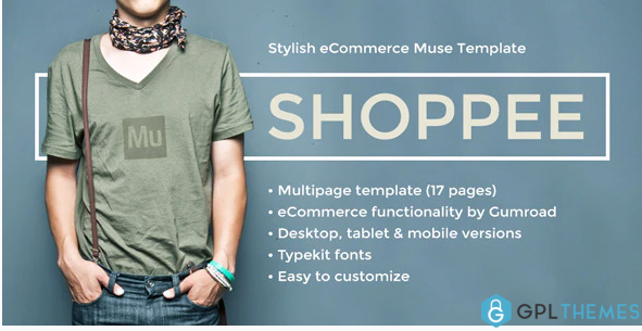 Shoppee Stylish eCommerce Muse Template