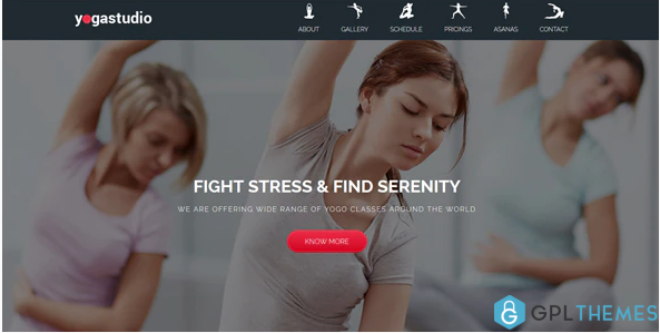 Yoga Landing Page Muse Template