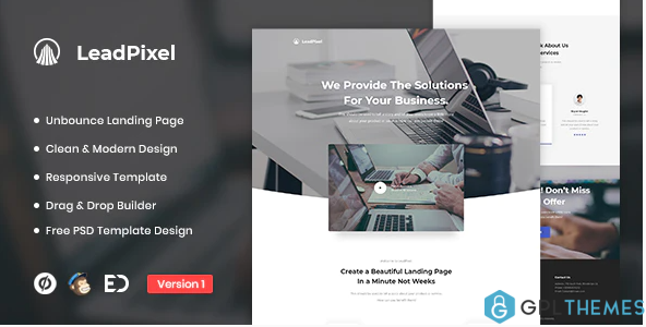 LeadPixel Agency Unbounce Landing Page Template