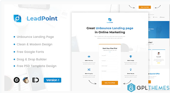 LeadPoint Lead Generation Unbounce Landing Page Template