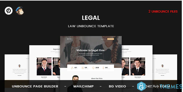 Legal Law Unbounce Template