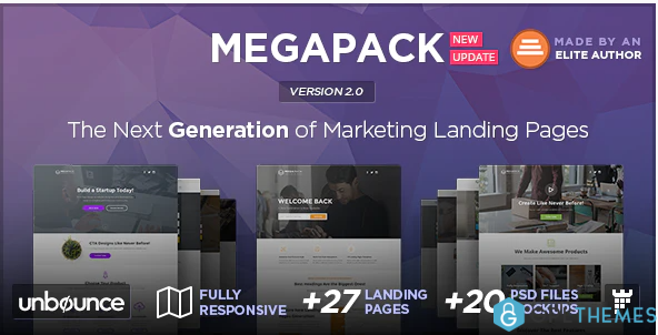 MEGAPACK Multipurpose Unbounce Landing Pages Pack