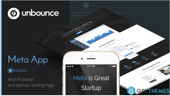 Meta app Unbounce Landing Page