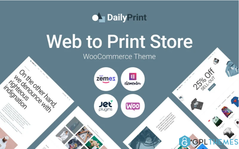 DailyPrint Multipurpose Web To Print WooCommerce Theme