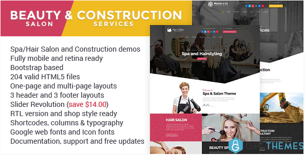 Beauty Construction Services HTML Template
