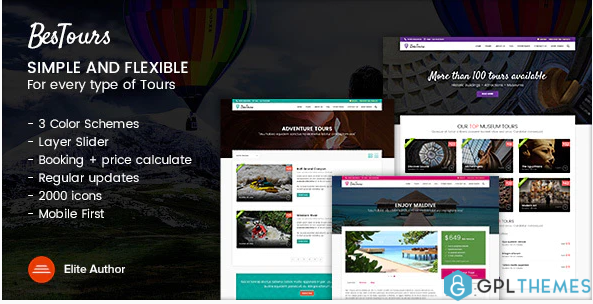 Bestours Excursions and Travel multipurpose template