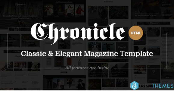 Chronicle Premium News and Magazine HTML5 Template