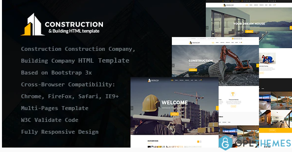 Construction Construction Company Building Company HTML Template