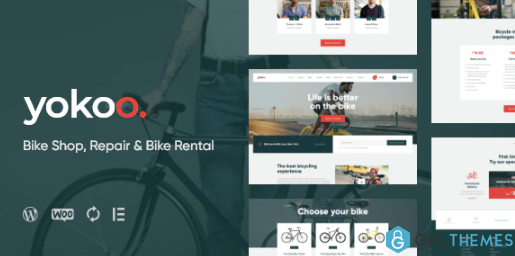 Yokoo Bike Shop Rental WordPress Theme