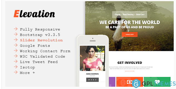 ELEVATION Charity Nonprofit Fundraising Template