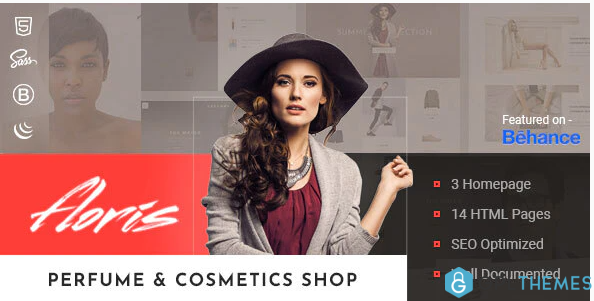 Floris Perfume Cosmetics Shop HTML Template