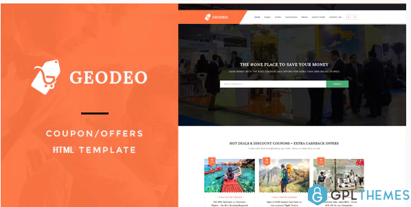 Geodeo Coupon Deals HTML Template